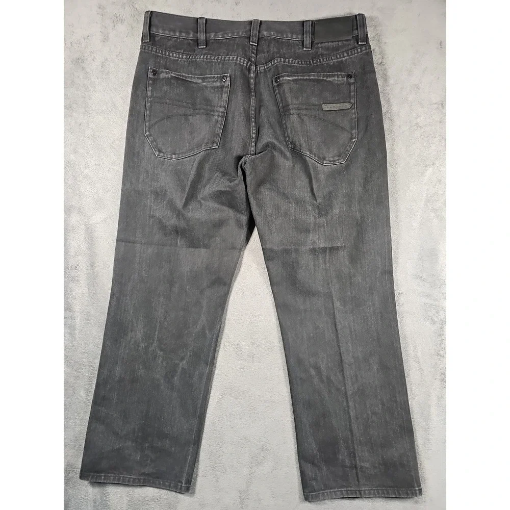 Vintage Sean John Hamilton Jeans Mens 40x32 Black Relaxed Straight Cotton J870‎